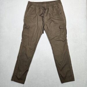 Prana Women's Size XL Green Organic Cotton Crestwood Cargo Jogger Pants